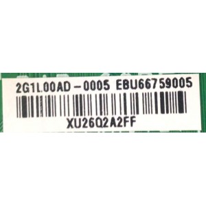 MAIN PARA LG 4K SMART TV RESOLUCION (3840X2160) / NUMERO DE PARTE EBU66759005 / 66759005 / EAX69581205 / PANEL NC550TQG-ABKH7 / DISPLAY HV550QUB-F1D / MODELO 55UQ7070ZUE / 55UQ7070ZUE.BUSFLJM